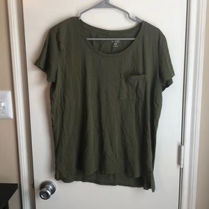 Olive green Old Navy boyfriend shirt
